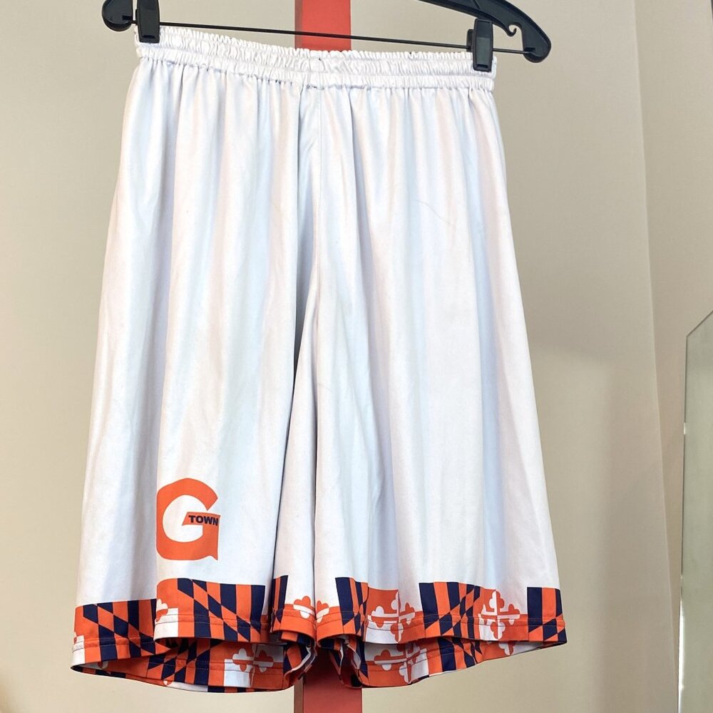 Georgetown White Athletic Short